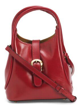 PATRICIA NASH Leather Halina Top Handle Hobo With Crossbody Strap